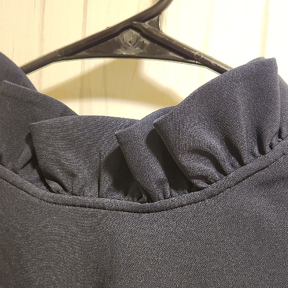 Tuckernuck Navy Ruffle Neck Mini Dress - Picture 6 of 6